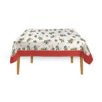 TISCHDECKE Christmas Berries 180/145 cm  - Smaragdgrün/Rot, Basics, Textil (180/145cm) - POZZI AND EASY LIFE