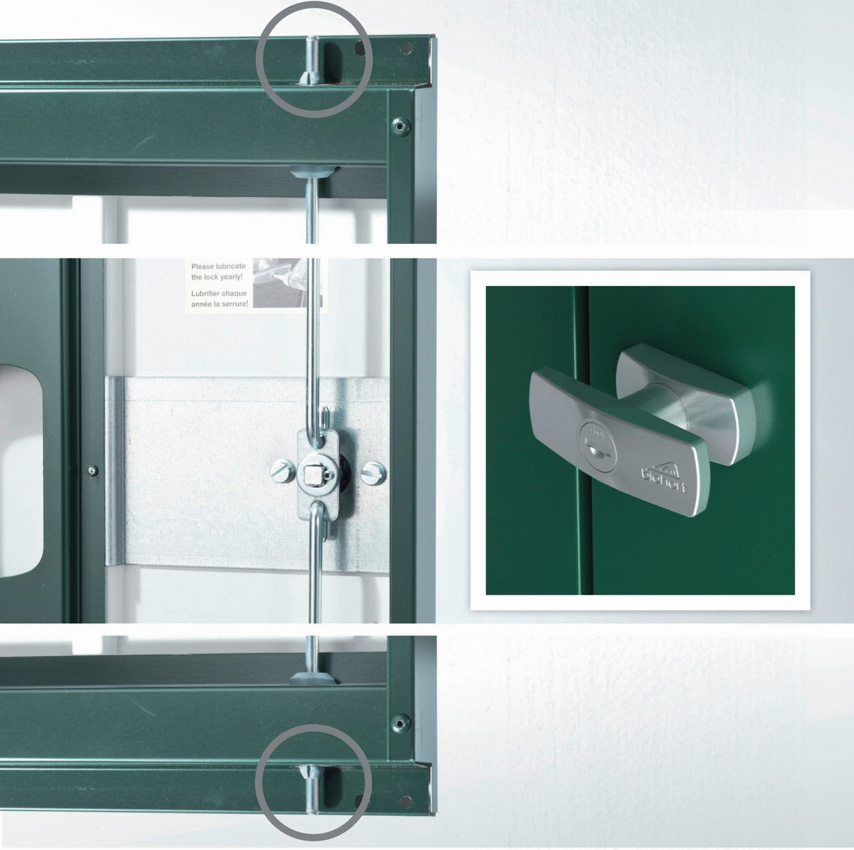 GERÄTEHAUS 172/196/84 cm  - Silberfarben, Basics, Metall (172/196/84cm) - Biohort