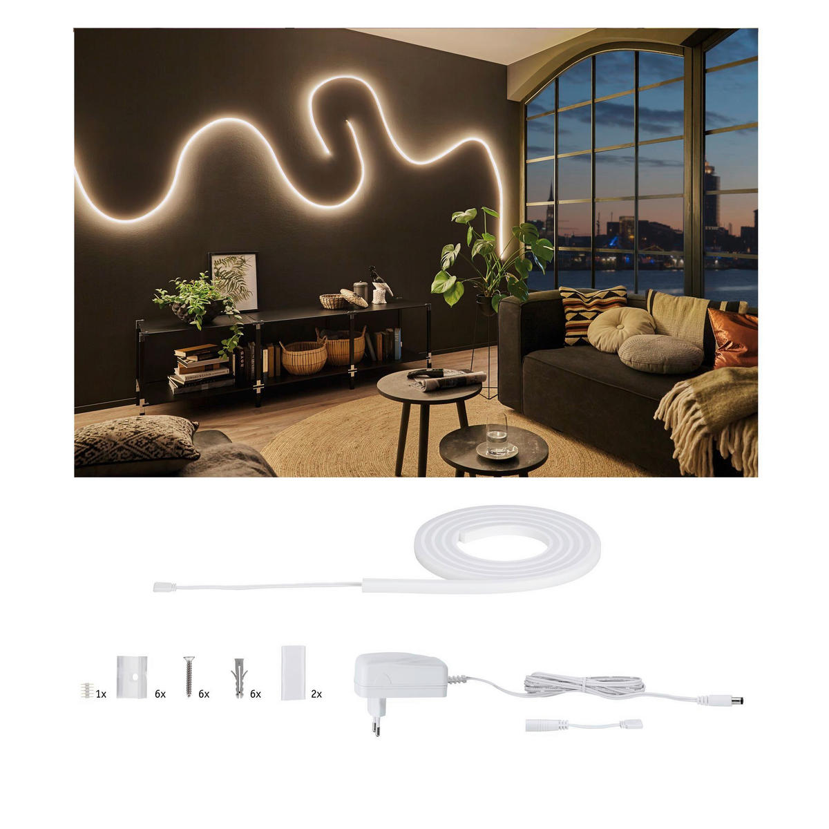 LED-STRIP 70962 150 cm   - Weiß, Basics, Kunststoff (150cm) - Paulmann