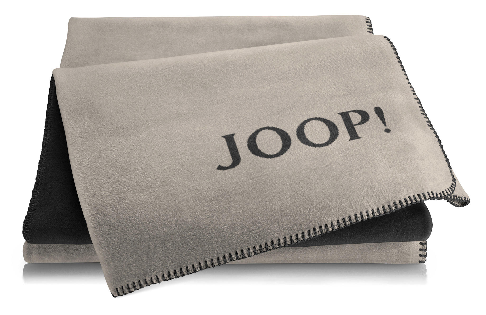 WOHNDECKE Uni Doubleface 150/200 cm  - Anthrazit/Hellgrau, Design, Textil (150/200cm) - Joop!