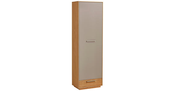 GARDEROBENSCHRANK in 60/193/37 cm - Taupe/Eichefarben, Design, Holz/Holzwerkstoff (60/193/37cm) - Novel