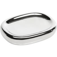 Savonieră ceramică  - argintiu, Design, ceramică (13,5/2,5/10,3cm) - Sadena