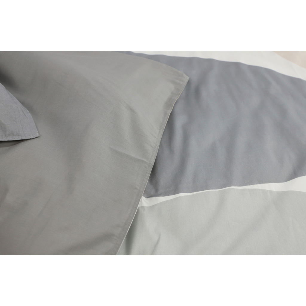 Thumbnail - Schöner Wohnen Wendebettwäsche SW-Pebble grau, Creme, Grau, Hellgrau, Beige, Textil, Graphik, 135x200 cm, Oeko-Tex® Stan...