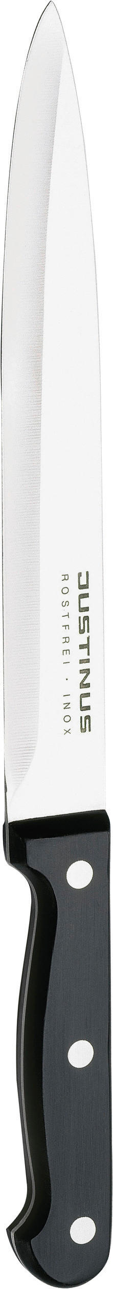 NŮŽ NA ŠUNKU - černá/barvy stříbra, Basics, kov/plast (32cm) - Justinus