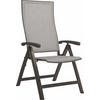GARTENKLAPPSESSEL Aluminium Anthrazit, Silberfarben  - Anthrazit/Silberfarben, Design, Textil/Metall (63/115/71cm) - Stern