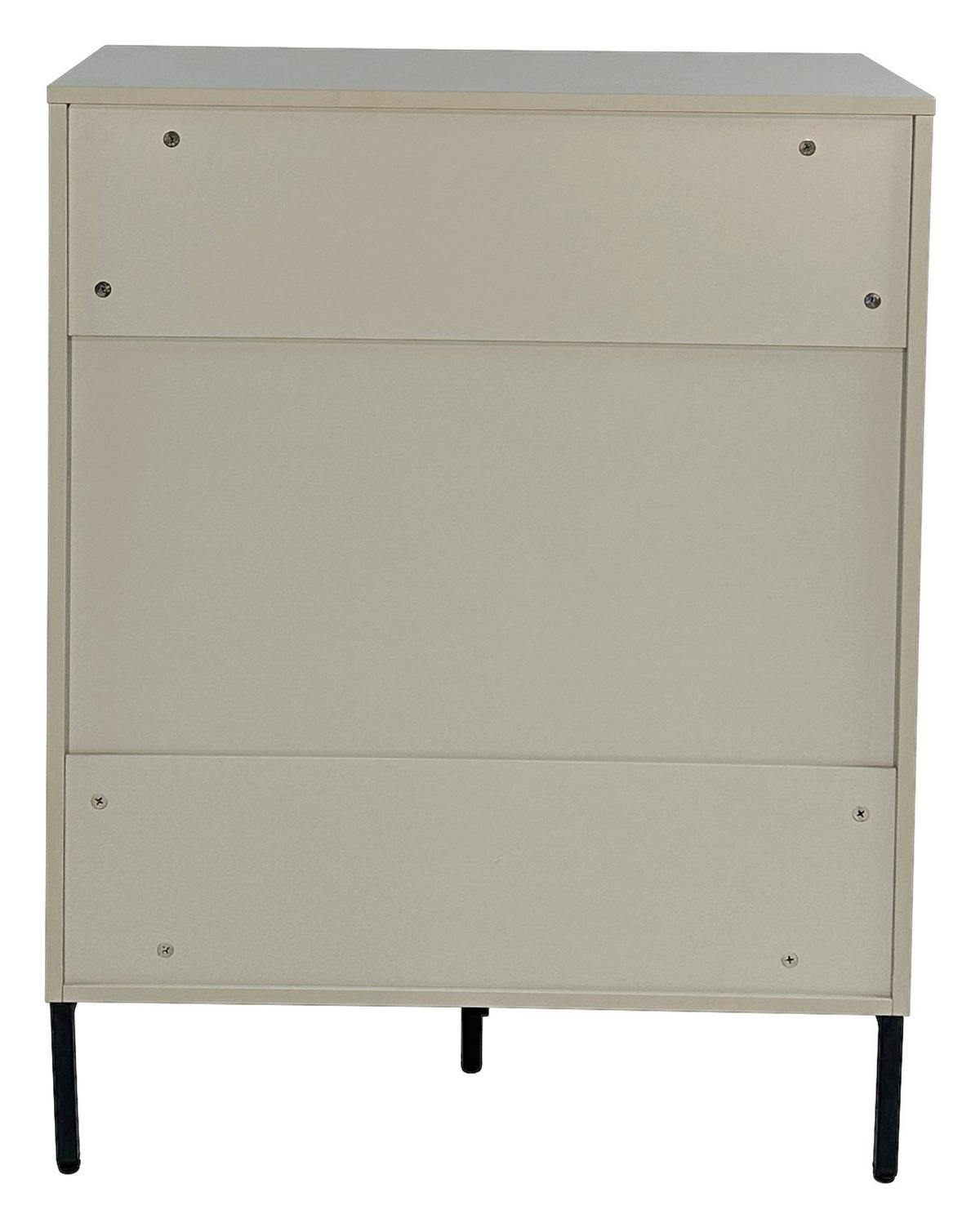 KOMMODE WABI  in 80/101/40 cm  - Hellgrau/Schwarz, Design, Holz/Holzwerkstoff (80/101/40cm) - Xora