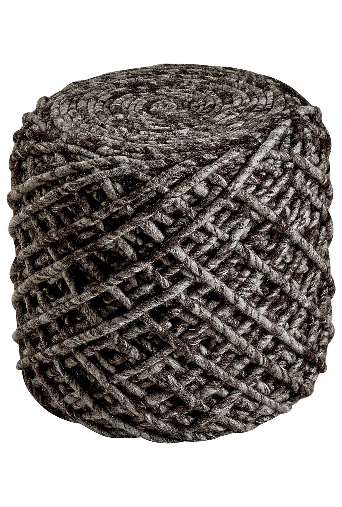 POUF in Cappuccino Textil  - Cappuccino, Trend, Textil (40/40cm) - Novel