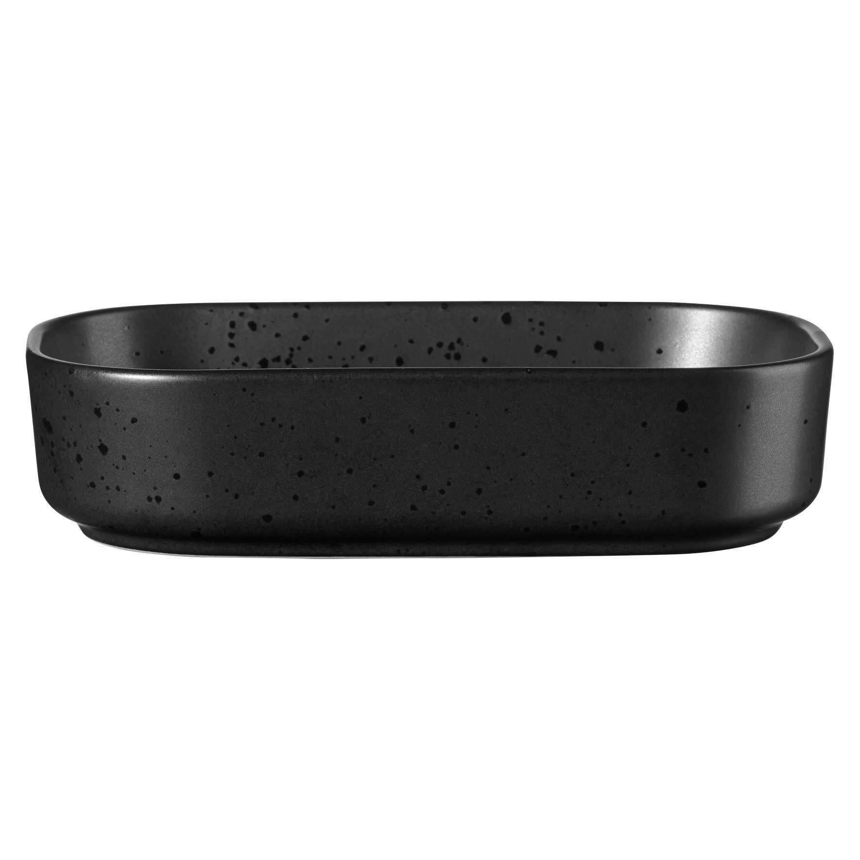 SNACKSCHALE COPPA KURO - Schwarz, Design, Keramik (15/8,5/3,7cm) - ASA