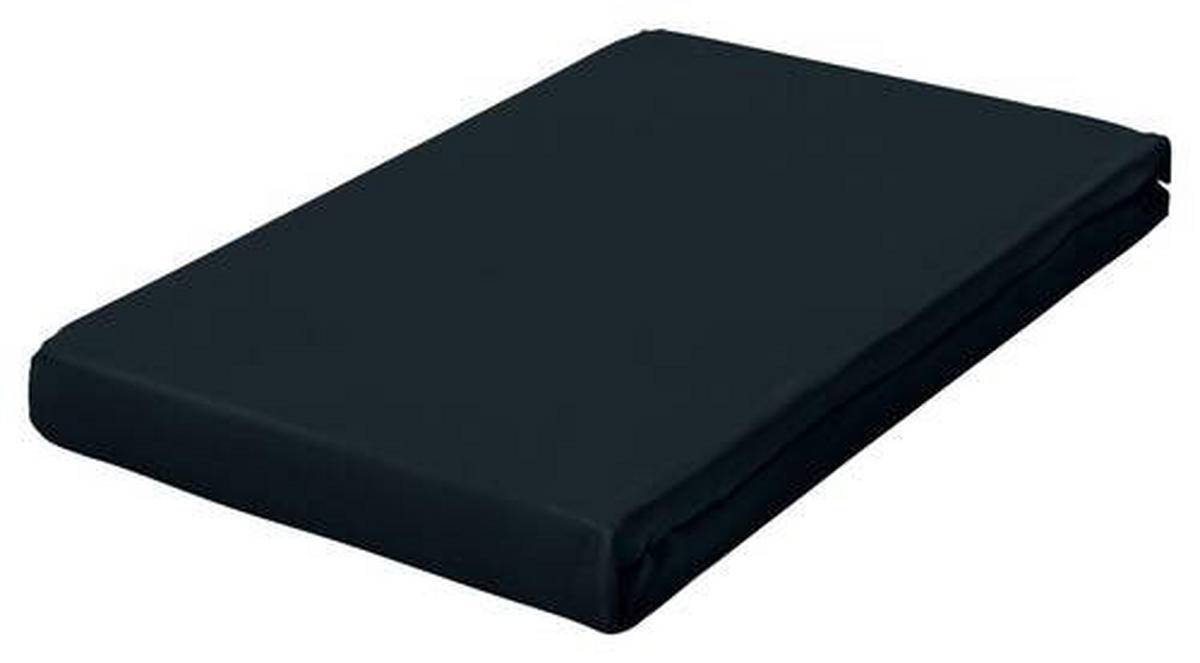 TOPPER-SPANNLEINTUCH 180-200/200-220 cm Jersey  - Schwarz, Basics, Textil (180-200/200-220cm) - Schlafgut