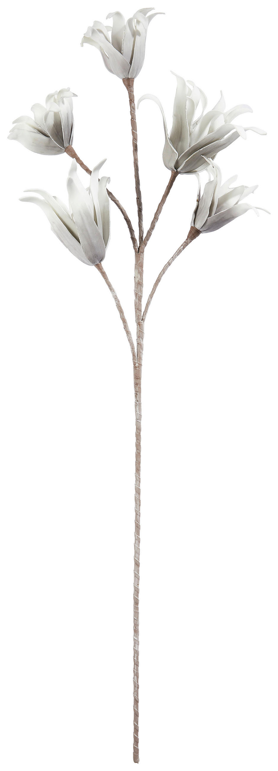 UMĚLÁ KVĚTINA 115 cm - bílá/zelená, Basics, plast (115cm)