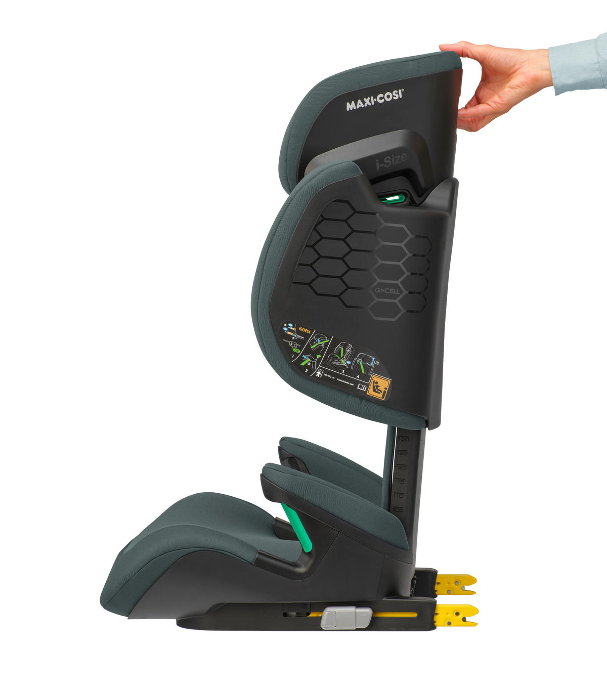 AUTO-SEDIŠTE ZA DECU  Rodifix R i-Size  - tamnosiva, Osnovno, metal/plastika (49/60/54cm) - Maxi-Cosi