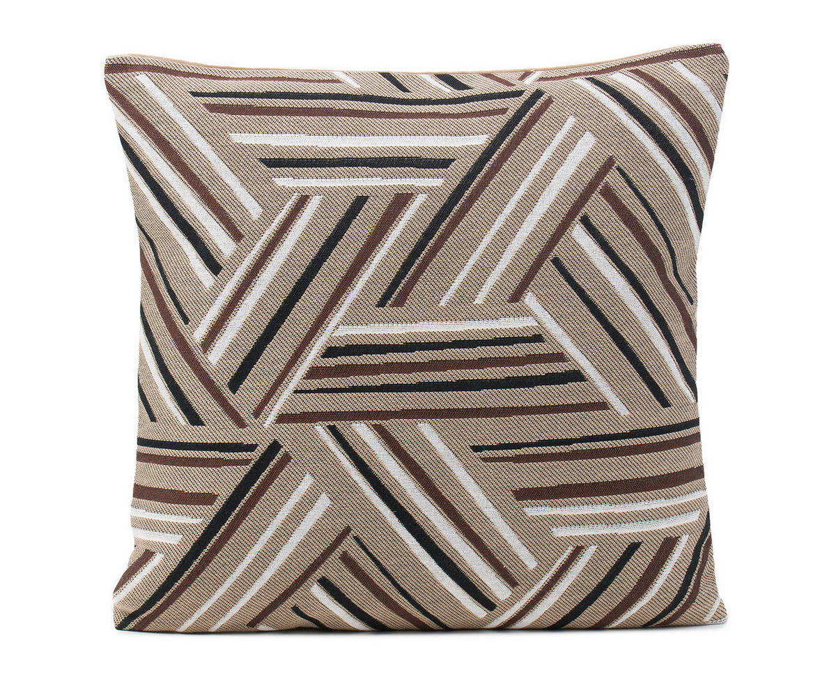 KISSENHÜLLE STAKKATO 40/40 cm  - Schlammfarben, Design, Textil (40/40cm) - Dieter Knoll
