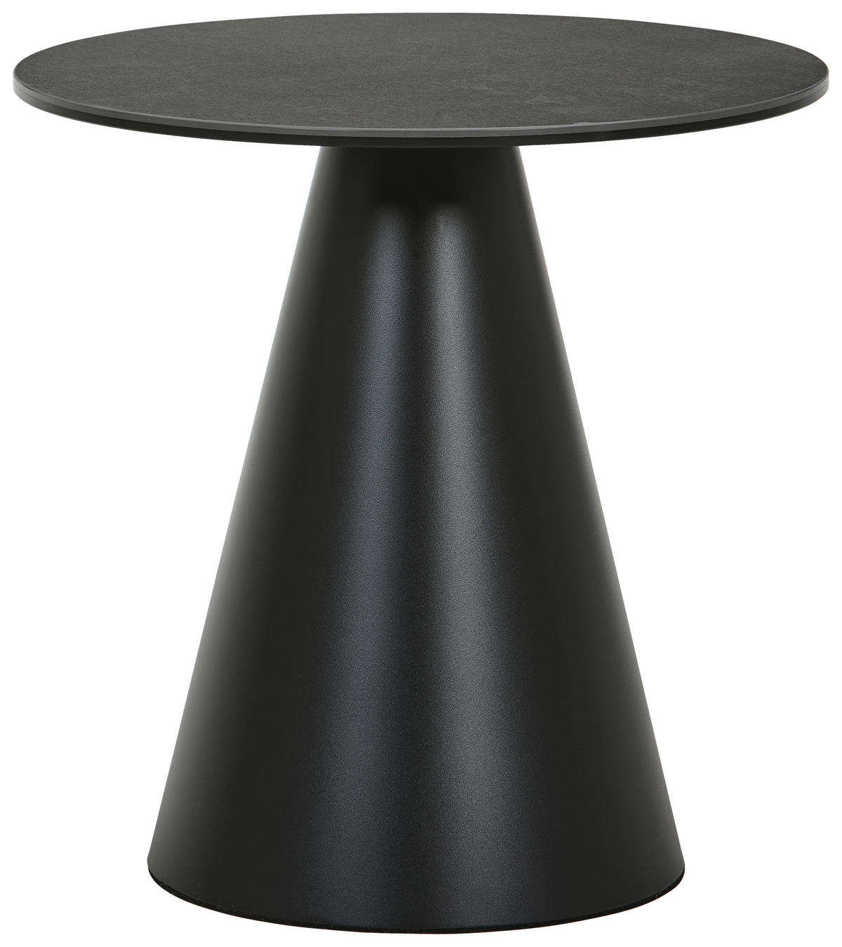 BEISTELLTISCH Grau, Schwarz rund  - Schwarz/Grau, Trend, Glas/Keramik (45/45/45cm) - Novel