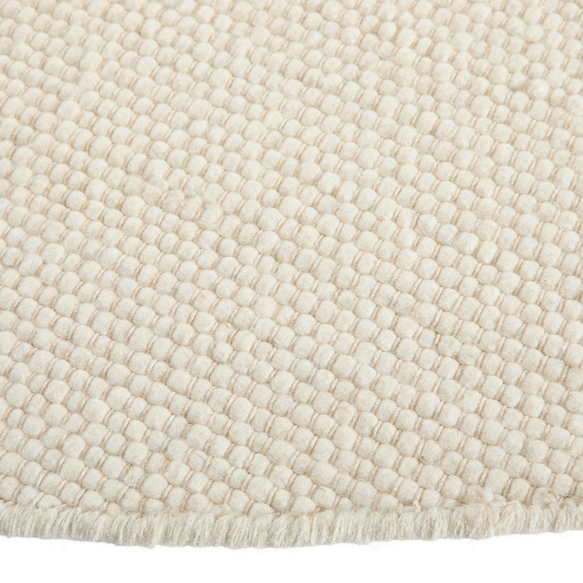 HANDWEBTEPPICH 160 cm Naturfarben  - Naturfarben, Natur, Textil (160cm) - Linea Natura