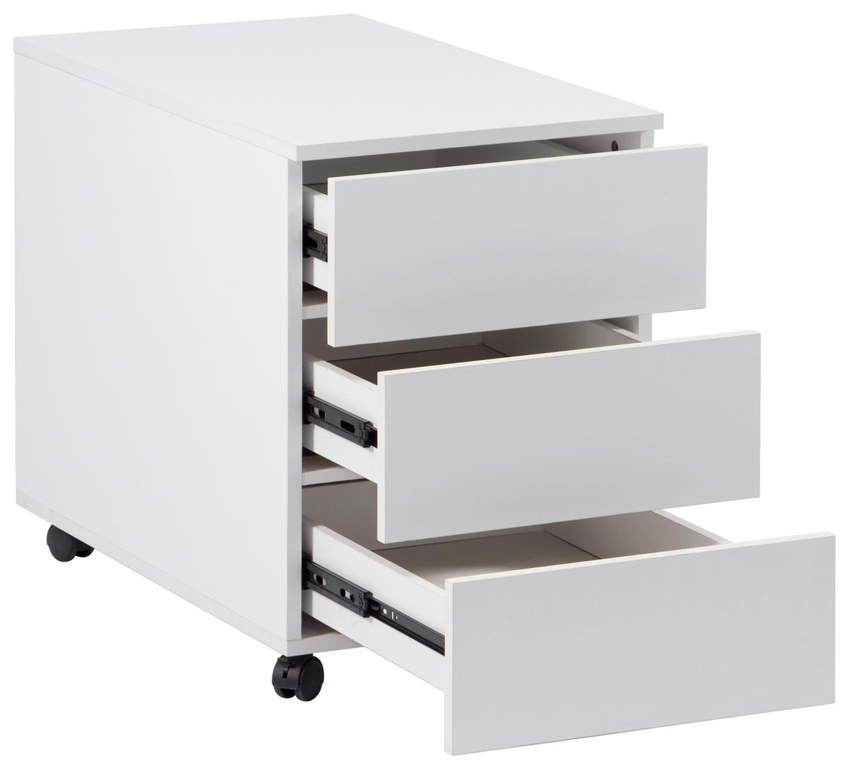 ROLLCONTAINER 39/55/70 cm  - Weiß, MODERN, Holzwerkstoff/Kunststoff (39/55/70cm) - Livetastic