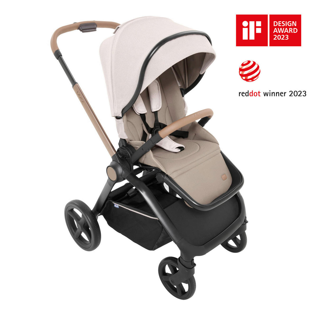 BUGGY MYSA  - Beige, Basics, Textil/Metall (56/89/92-108cm) - Chicco