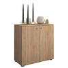 KOMMODE  in 70/74/40 cm  - Silberfarben/Schwarz, Basics, Holzwerkstoff/Kunststoff (70/74/40cm) - MID.YOU