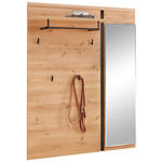GARDEROBENPANEEL  in 120/154/32 cm  - Eichefarben, Natur, Glas/Holzwerkstoff (120/154/32cm) - Linea Natura