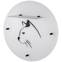 WANDGARDEROBE  in Schwarz, Weiß  - Schwarz/Weiß, Trend, Glas/Metall (60/16,5cm)