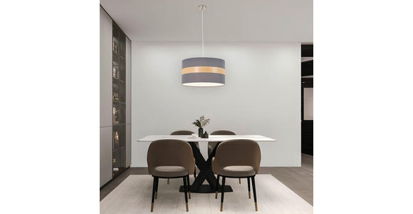 HÄNGELEUCHTE 45/120 cm  - Anthrazit, MODERN, Holz/Kunststoff (45/120cm) - Novel