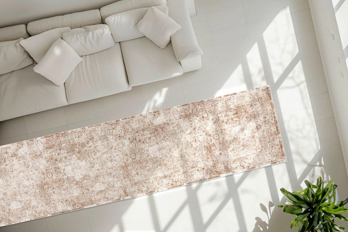 FLACHWEBETEPPICH 80/300 cm Aprikose  - Aprikose, Basics, Textil (80/300cm) - Kayoom