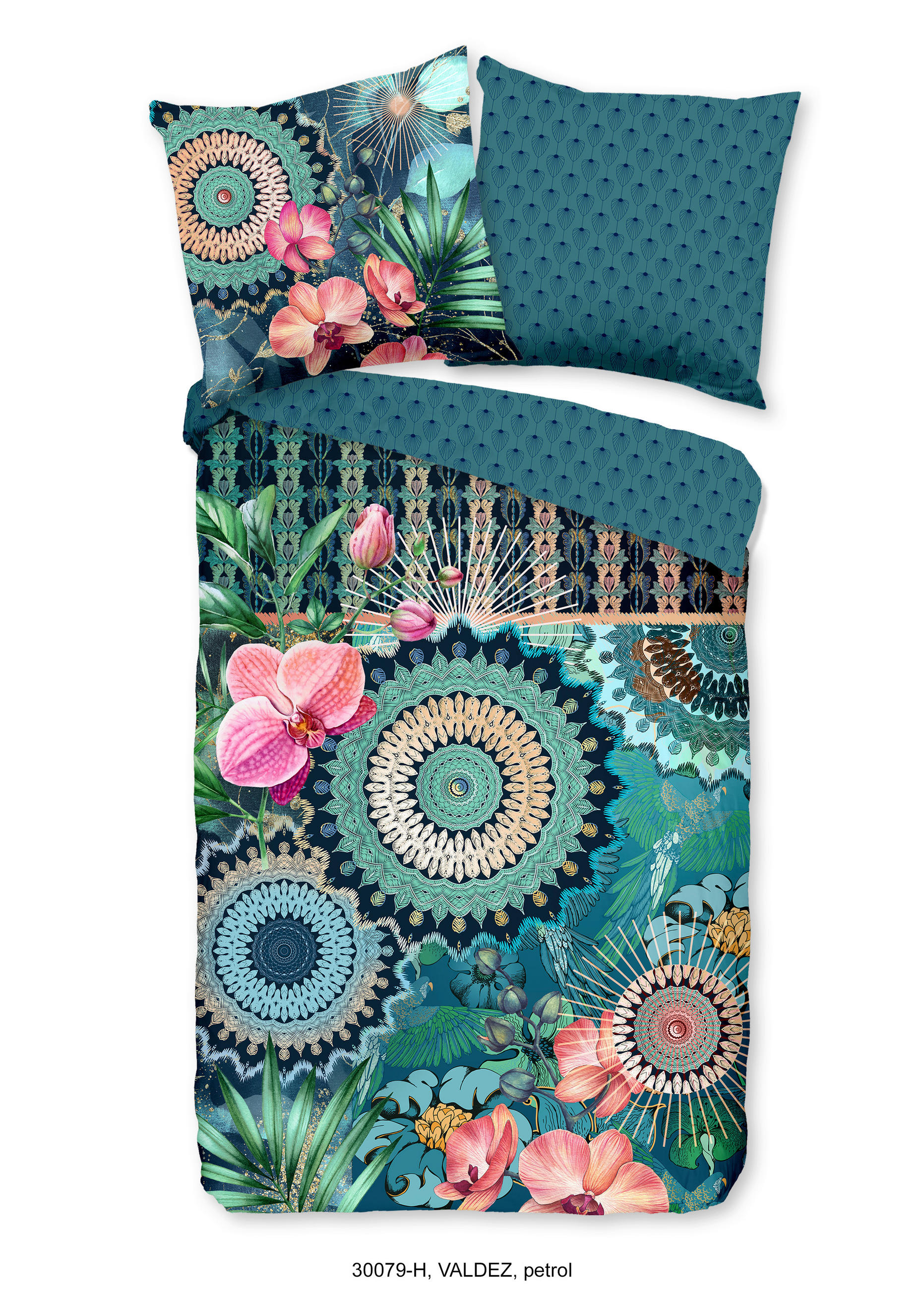 WENDEBETTWÄSCHE Valdez Satin 155/220 cm  - Multicolor, Design, Textil (155/220cm)