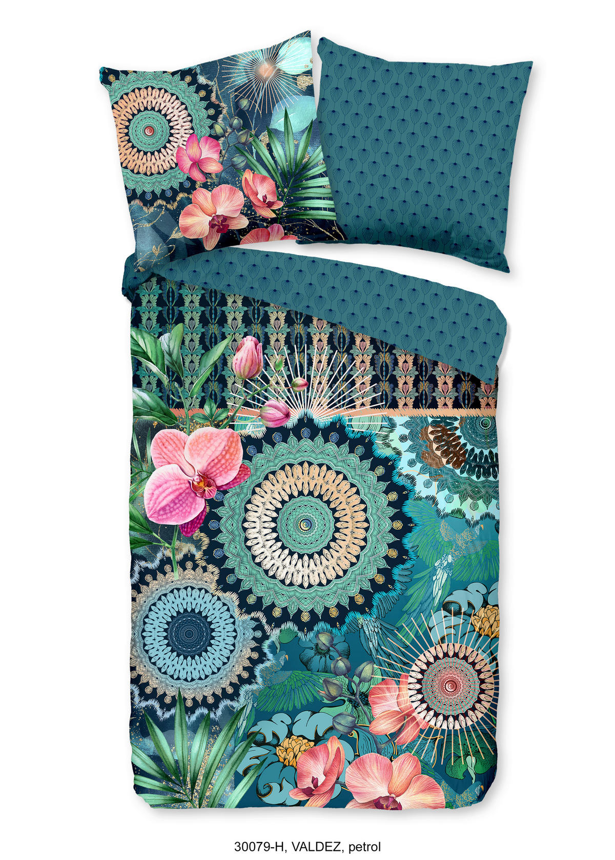 WENDEBETTWÄSCHE Valdez Satin 155/220 cm  - Multicolor, Design, Textil (155/220cm)