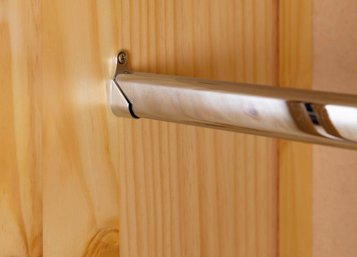 DREHTÜRENSCHRANK 95/190/55 cm 2-türig Kieferfarben  - Alufarben/Kieferfarben, LIFESTYLE, Holz/Metall (95/190/55cm) - MID.YOU