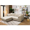ECKSOFA Beige Struktur  - Beige/Schwarz, Design, Kunststoff/Textil (201/240cm) - MID.YOU
