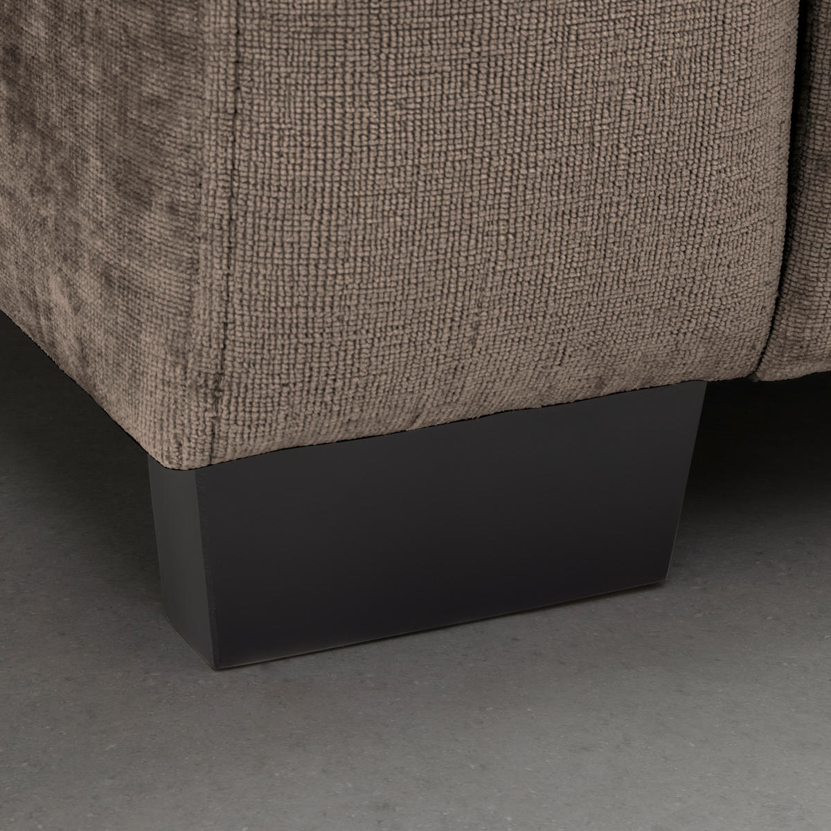 BIG SOFFA i gråbrun  - gråbrun/svart, Modern, trä (246/93/124cm) - MID.YOU