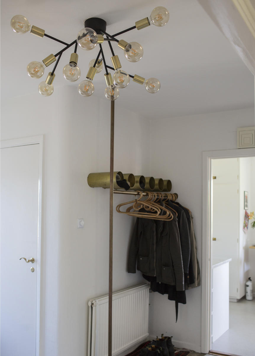 DECKENLEUCHTE Hero Plafond 72/28 cm   - Messingfarben/Schwarz, LIFESTYLE, Metall (72/28cm) - By Rydéns