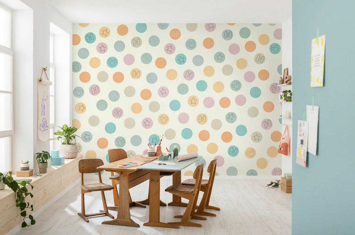 FOTOTAPETE - Pastellblau/Multicolor, Design, Textil (400/250cm) - Disney