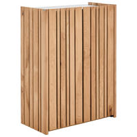 CIPŐSSZEKRÉNY 80/105/42 cm  - fekete/tölgyfa, Design, faalapú anyag/fa (80/105/42cm) - Linea Natura