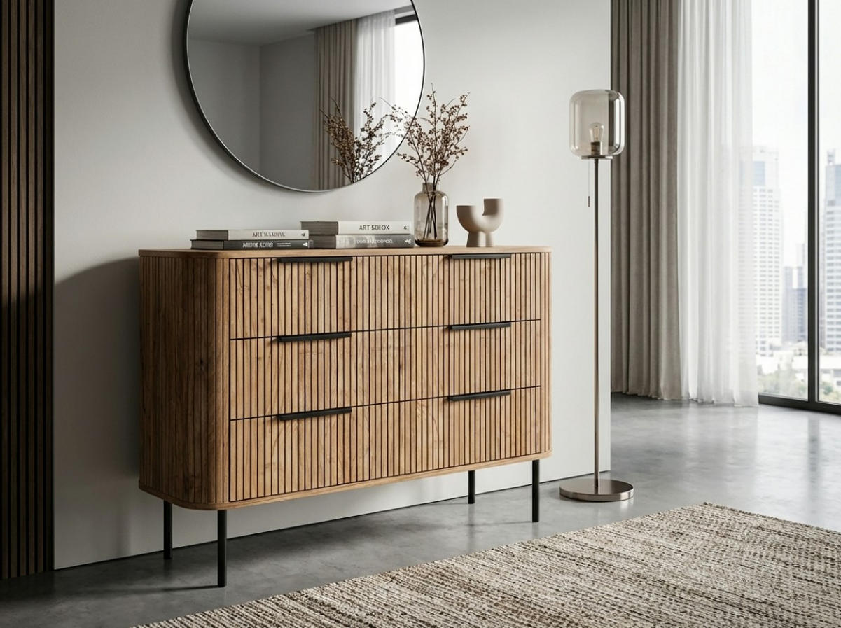 KOMMODE  in 103/80/45 cm  - Grau, KONVENTIONELL, Holz/Metall (103/80/45cm) - Livetastic