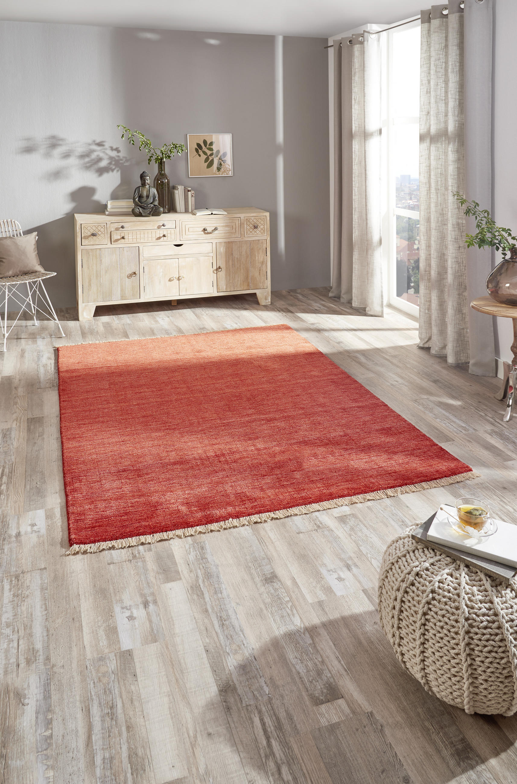 ORIENTALISK MATTA Alkatif Nomad - röd, Klassisk, textil (60/90cm) - Cazaris