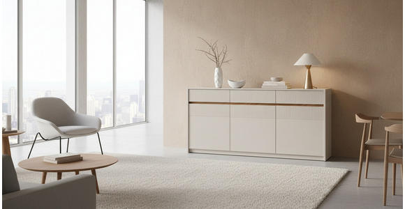 SIDEBOARD  173/80/40 cm 3 Schublade(n)  - Kaschmir/Eichefarben, Trend, Holzwerkstoff (173/80/40cm) - Xora