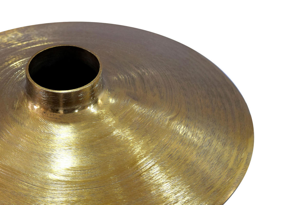 Vază 17 cm  - auriu, Design, metal (35/35/17cm) - MID.YOU