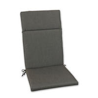 SESSELAUFLAGE Uni  - Graphitfarben, Design, Textil (50/4/120cm)