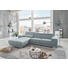 WOHNLANDSCHAFT in Textil Hellblau - Silberfarben/Hellblau, Design, Textil (307/180cm) - Beldomo Style WOHNLANDSCHAFT in Textil Hellblau - Silberfarben/Hellblau, Design, Textil (307/180cm) - Beldomo Style