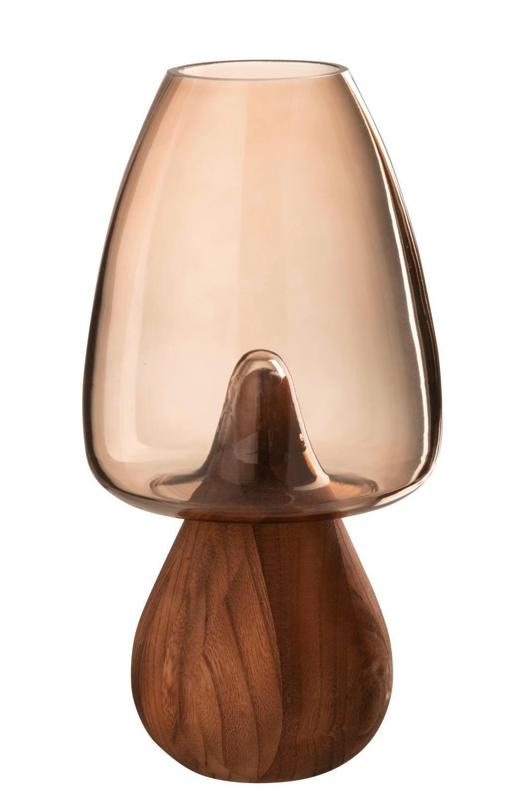 VASE  - Grau, Basics, Glas (16/16/31cm) - Ambia Home
