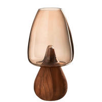 VASE  - Grau, Basics, Glas (16/16/31cm) - Ambia Home