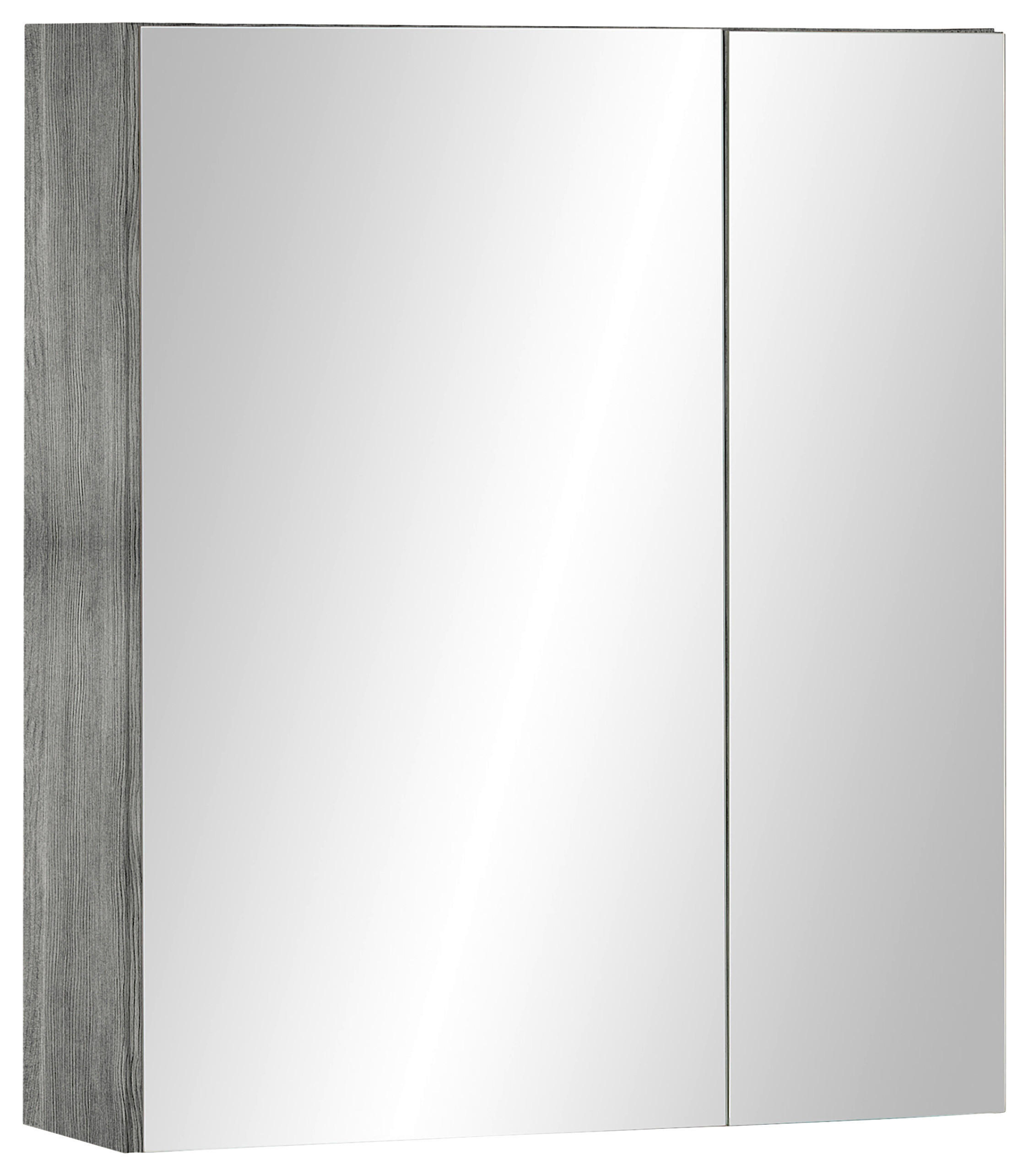 SPIEGELSCHRANK 60/70/20 cm  - Eiche grau, MODERN, Glas/Holzwerkstoff (60/70/20cm) - MID.YOU