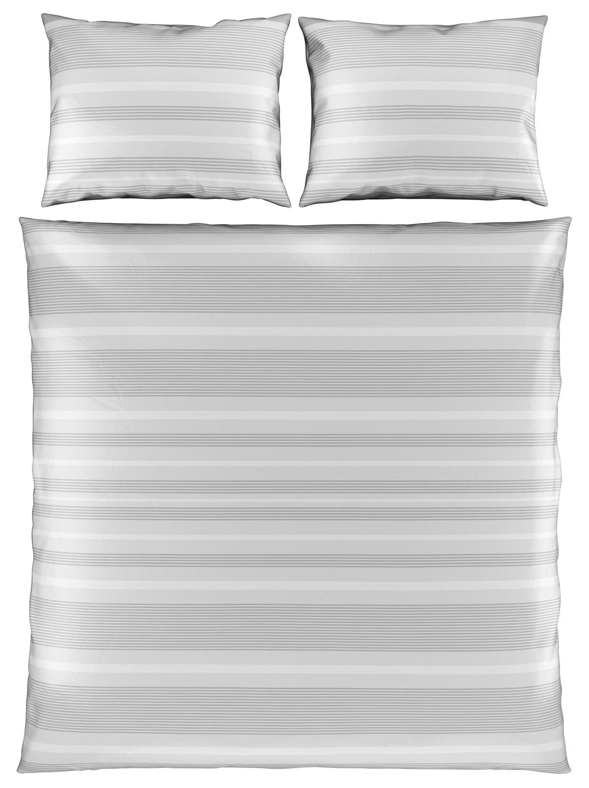 LENJERIE DE PAT CU DOUĂ FEȚE 200/220 cm  - gri, Konventionell, textil (200/220cm) - Esposa