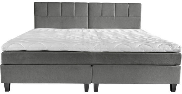 BOXSPRINGBETT 240/200 cm  in Grau  - Wengefarben/Grau, Trend, Holz/Textil (240/200cm) - Esposa