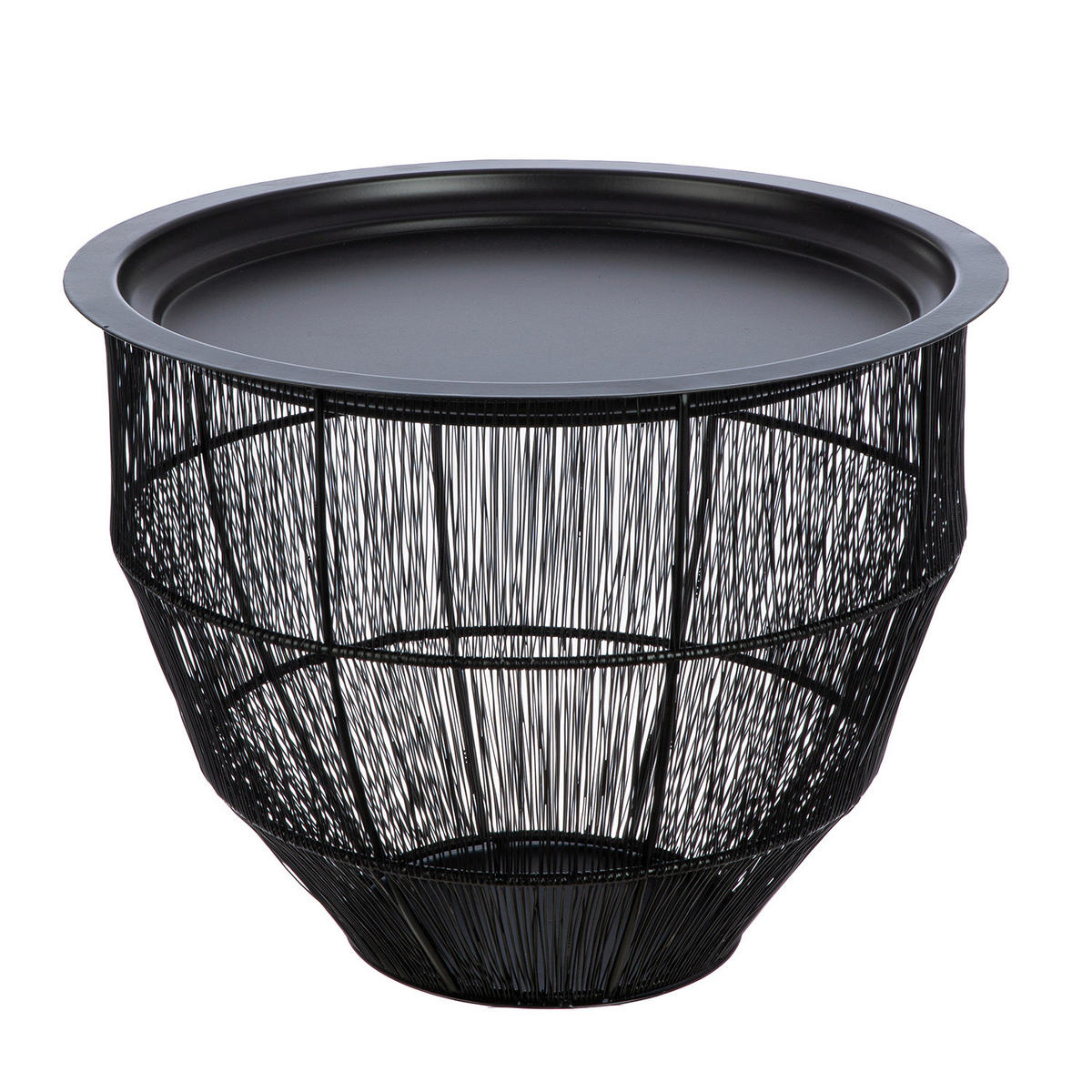 BEISTELLTISCHSET Schwarz  - Schwarz, LIFESTYLE, Metall (45/33null)