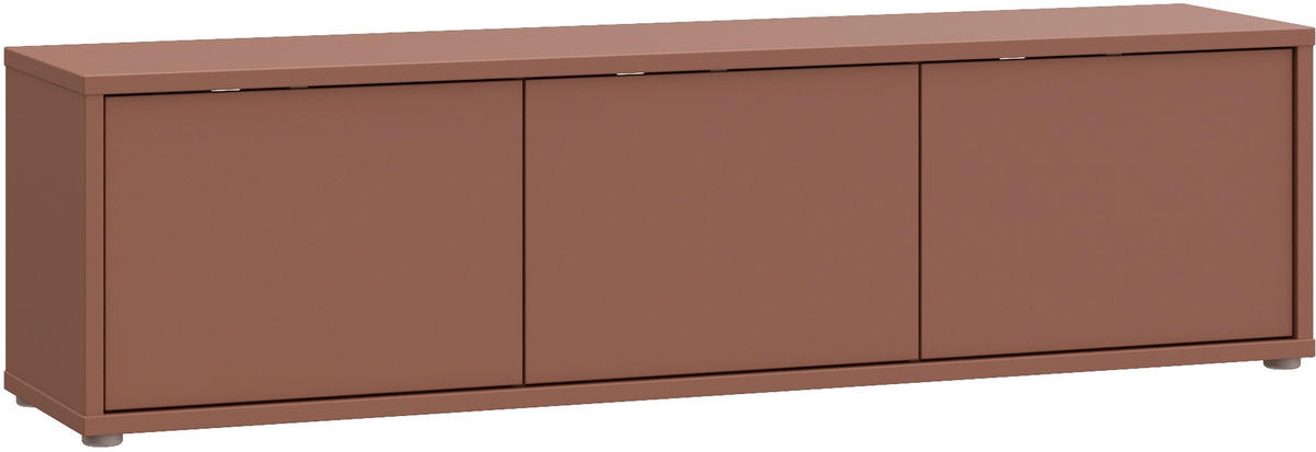 LOWBOARD  in 154,2/42,5/34,9 cm  - Terracotta/Grau, MODERN, Holzwerkstoff/Metall (154,2/42,5/34,9cm) - Carryhome