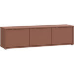 LOWBOARD  in 154,2/42,5/34,9 cm  - Terracotta/Grau, MODERN, Holzwerkstoff/Metall (154,2/42,5/34,9cm) - Carryhome