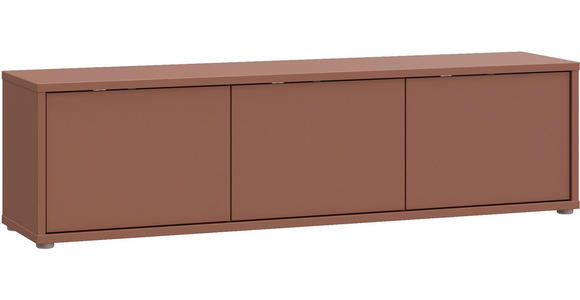 LOWBOARD  in 154,2/42,5/34,9 cm  - Terracotta/Grau, MODERN, Holzwerkstoff/Kunststoff (154,2/42,5/34,9cm) - Carryhome