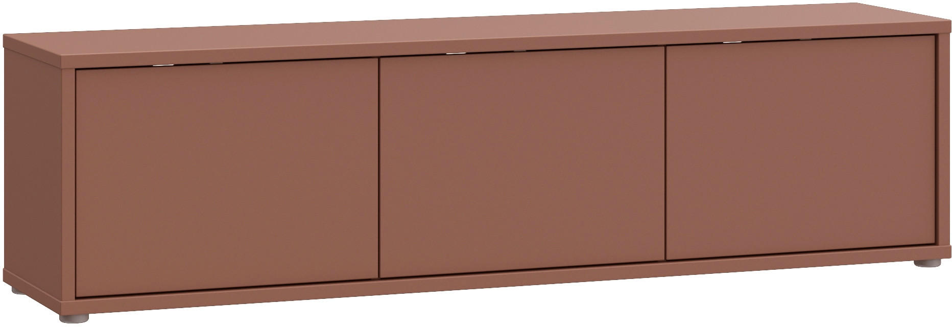 Carryhome NÍZKÁ KOMODA, terracotta, 154,2/42,5/34,9 cm