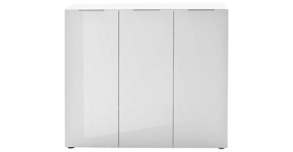 SCHUHSCHRANK in 120/101/39 cm - Edelstahlfarben/Schwarz, Design, Holzwerkstoff/Kunststoff (120/101/39cm) - Carryhome